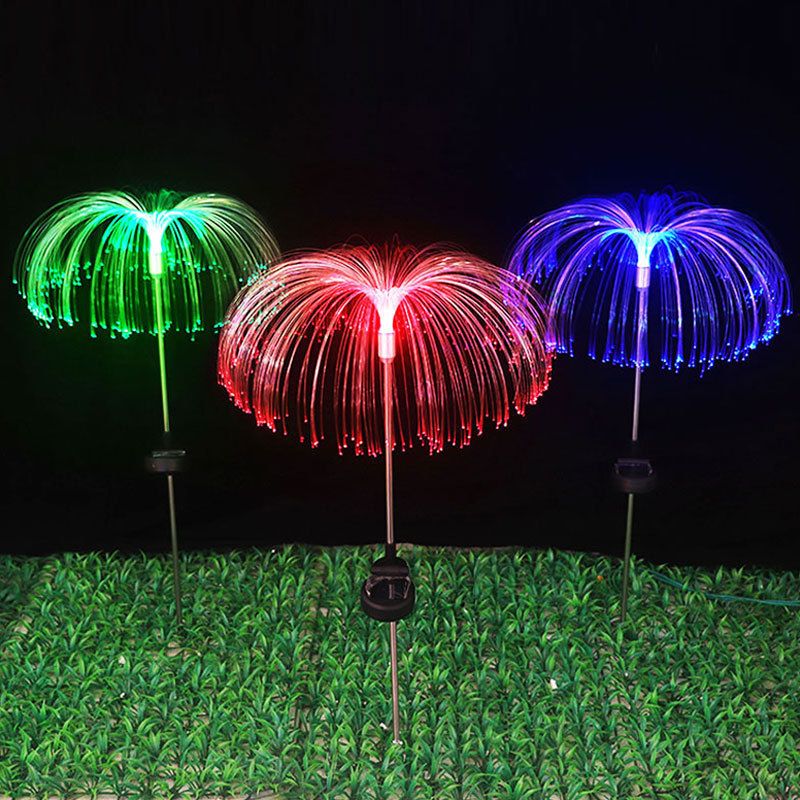 Luci da giardino a LED a forma di medusa alimentate a energia solare: illuminazione decorativa per esterni impermeabile con cambio automatico di 7 colori_voghion.com