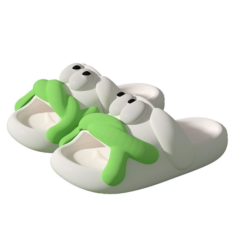 Women's & Unisex Funny Big-Eye Cartoon Slippers - Soft EVA Thick-Soled Summer Slides With Breathable & Non-Slip Design For Indoor/Outdoor Wear_voghion.com