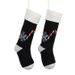 Plush Decorative Knitted Christmas Socks Pendant Cane Candy Snowflake Gift Bag_voghion.com