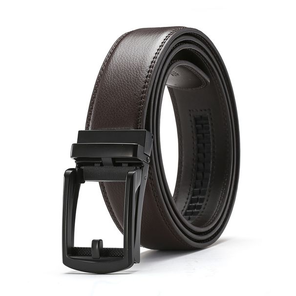 2023 New Hot Selling Belt: Men's Automatic Buckle, False Needle Buckle Belt, Cowhide, False Needle Buckle Belt, Genuine Leather_voghion.com