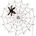 Spider Web LED String Lights - Halloween Decor With Remote Control, USB/Battery Powered, Orange/Purple/Warm White, 70 LED Lights_voghion.com
