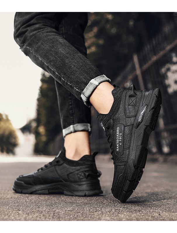 Stivali da trekking da uomo Stivali di sicurezza resistenti all'acqua con protezione antistatica Stivali leggeri protettivi per escursionisti in pelle_voghion.com