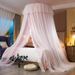 Decoración de habitación de modelo nórdico estilo princesa, tienda de hilo para niña, cortina de cama con forma de corazón, dormitorio, techo doble, tienda doble, mosquitera colgante_voghion.com