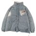 Doudoune réversible unisexe en velours côtelé avec doublure polaire sherpa – Manteau d'hiver streetwear noir/bleu ciel/beige (M-XXL)_voghion.com