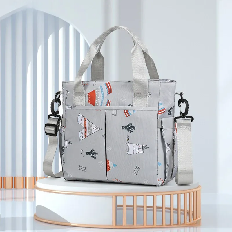 Modische Mama-Tasche mit großem Fassungsvermögen und mehreren Fächern – praktisches Design für eine Schulter/umhänge_voghion.com