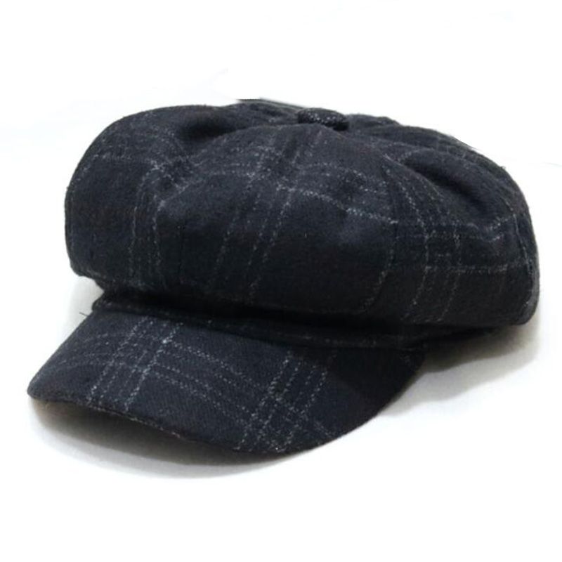 Großer Sale Herbst Winter Hüte für Solide Plain Achteckige Zeitungsjunge Kappen Männer Damen Casual Wolle Hut Korn Baskenmütze Frauen Maler Kappe_voghion.com