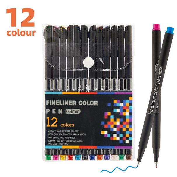 60 Colors Fine Line Drawing Pens Set - 0.4mm Quick-Dry Waterproof Sketch Markers For Artists, Students, DIY & Illustration (Multicolor)_voghion.com
