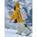 Ensemble de ski jaune Fuyan pour femmes, collection automne-hiver 2025, coupe-vent, imperméable et chaud, idéal pour le snowboard professionnel._voghion.com