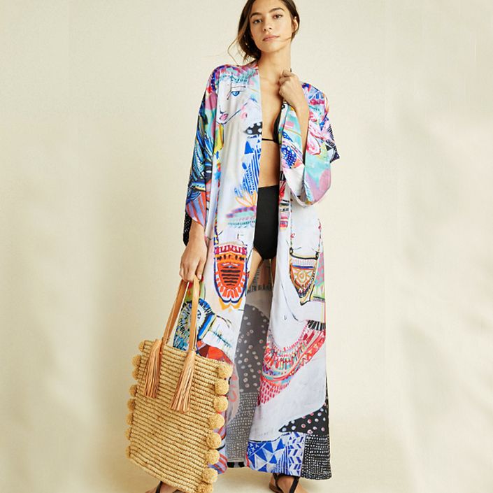 Φόρεμα παραλίας με μακριά μανίκια, μπικίνι, κάλυψη, ζακέτα, λεπτό, εμφάνιση, διακοπές, προστασία από τον ήλιο, μαγιό, μπλούζα, φούστα με βολάν_voghion.com