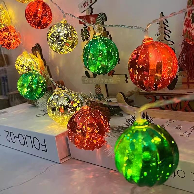 Glittering LED Christmas Star String Lights - Shatterproof & Battery Operated, 10/20/40/80 LED Lights, IP43 Waterproof, 60000 Hours Lifespan_voghion.com