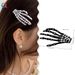 Skeleton Hand Hair Clip - Halloween Gothic Hair Accessories For Women (Scary Bone Claw, Non-Slip, Party Favors)_voghion.com