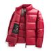 Men's Lightweight Quilted Jacket With Stand Collar, Zip-Up Short Coat For Casual Winter Wear, Trendy Puffer Coat For Young Adults_voghion.com