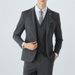 Herrenanzug-Set im Slim Fit mit Karomuster – Herbst/Winter, Hochzeit, Bräutigam, Business-Abendgarderobe für urbane Berufstätige_voghion.com