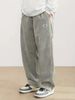 Men's Relaxed Fit Wide-Leg Trousers - Japanese Minimalist Workwear Pants With Utility Pockets_voghion.com