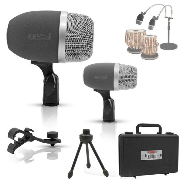 5 CORE Tabla Mic XLR Wired Uni Directional Snare Tom Kick Instrument Microphone with Dynamic Moving Coil Swivel Mount Steel Mesh Grille Included Mini _voghion.com