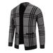 Herren neuer Herbst-Cardigan, gestreift, lockerer Pullover_voghion.com