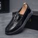 2025 Spring Slippers Lazy Doudou Lefu Korean Edition Versatile One Step Paddle Men's Casual Leather Shoes 7B08_voghion.com