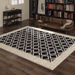 Rug – Soft Geometric Print Polyester Carpet, Non-Slip & Washable Floor Mat For Living Room/Bedroom (Multiple Sizes & Colors)_voghion.com