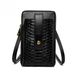 PU leather ladies shoulder bag snake pattern small square bag_voghion.com