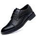 Scarpe eleganti casual da uomo, modello Prince, classiche brogue con punta a coda di rondine, stringate, moderne, formali, in pelle intrecciata_voghion.com