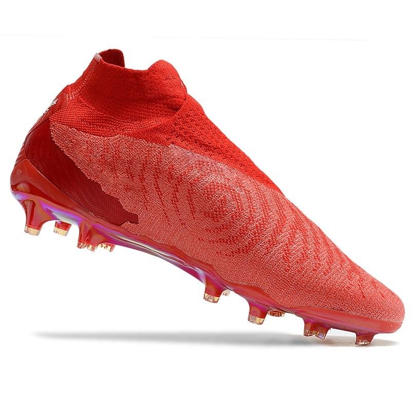 Low-Top Soccer Fluorescent Orange FG Cleats Electroplated Sole Men's Football Shoes_voghion.com