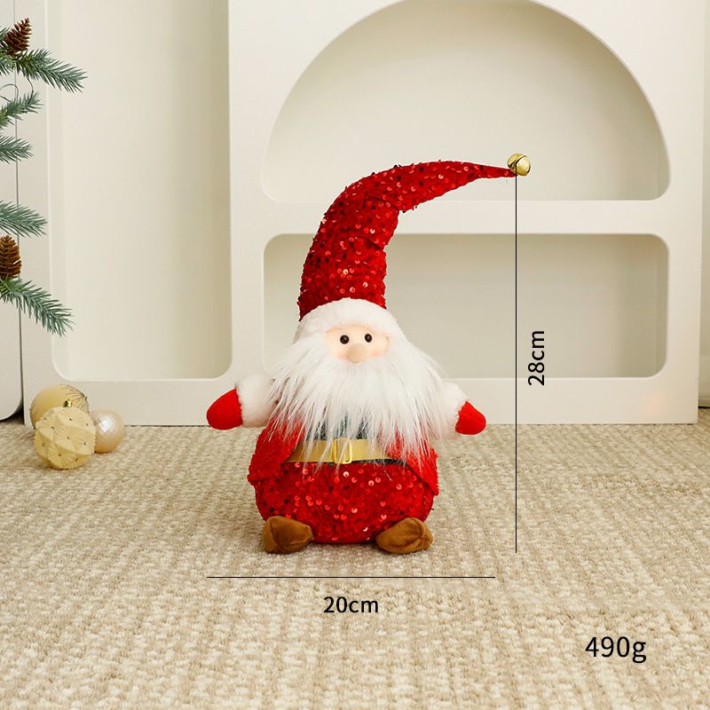 Ensemble de figurines de Noël – Décorations Père Noël, bonhomme de neige et rennes, modèles traditionnels européens assis/debout/extensibles_voghion.com