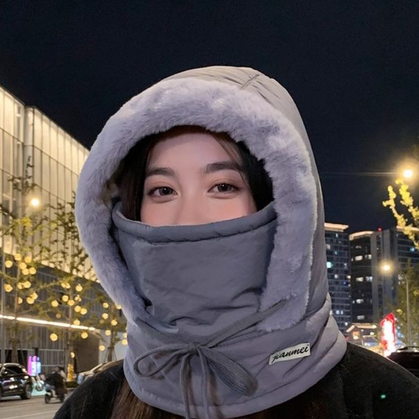Gorro Lei Feng LazyZoom resistente al frío para hombre y mujer, con forro polar, protector auditivo para esquiar al aire libre y máscara cálida para el cuello._voghion.com