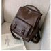 Women's 2025 New Trendy British Style Simple Multifunctional College Student Schoolbag Large Capacity Backpack Hundred_voghion.com