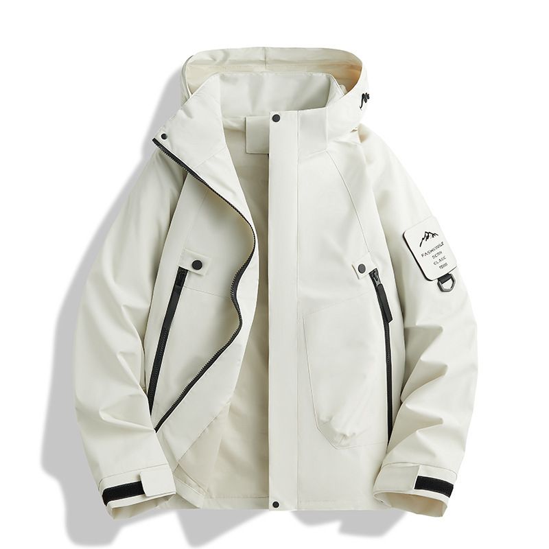 Herrenbekleidungsjacke für Männer und Frauen mit dünner Windjacke mit Kapuze für die Arbeitskleidung im Freien im Frühling und Herbst für Reisen_voghion.com