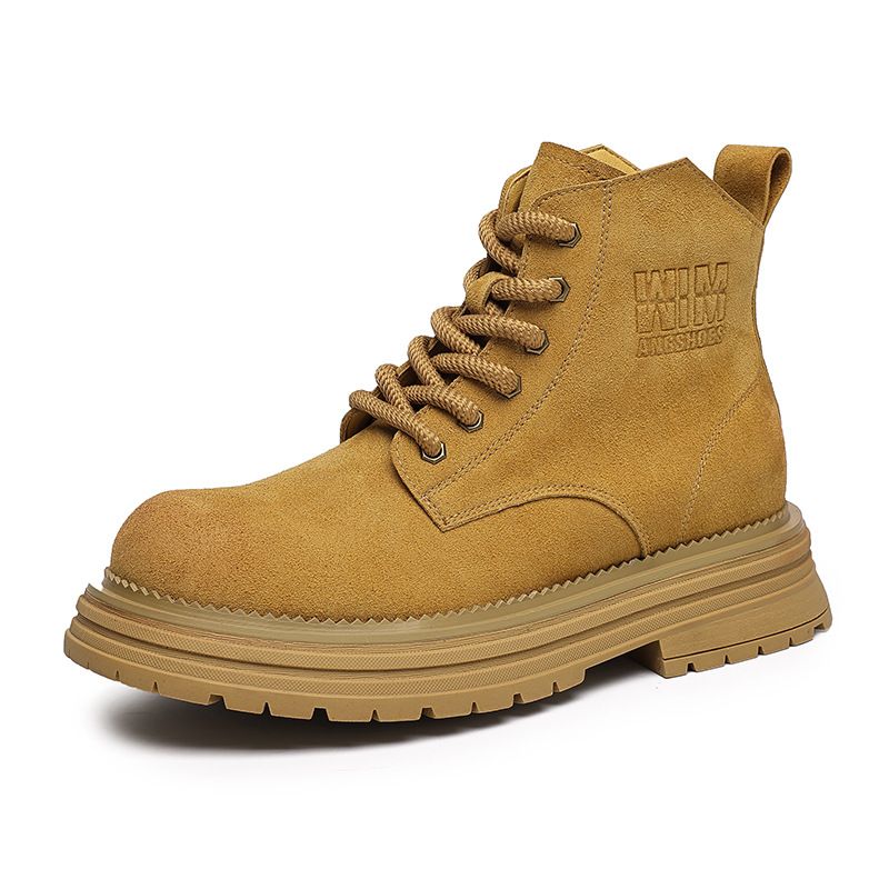 Herren-Martinstiefel mit dicker Sohle und erhöhter Retro-Anti-Samt-Konstruktion, verschleißfeste Desert-Tooling-Stiefel mit mittlerer Spitze_voghion.com