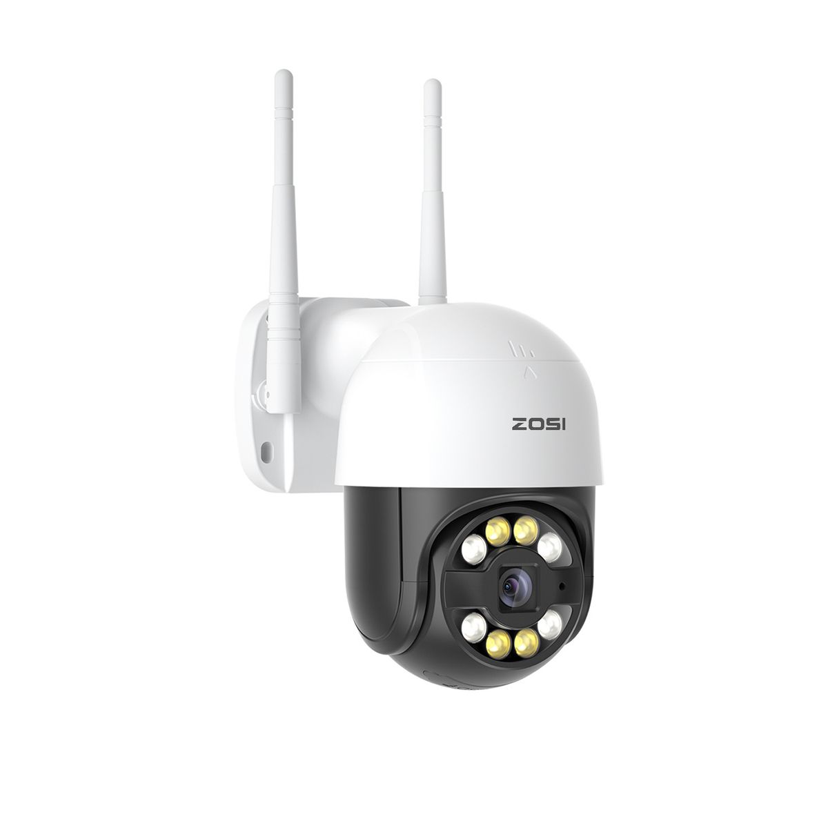 Telecamera di sicurezza per esterni 4K Ultra HD - 360° IP66 resistente alle intemperie, rilevamento umano tramite IA, visione notturna a colori e audio bidirezionale_voghion.com