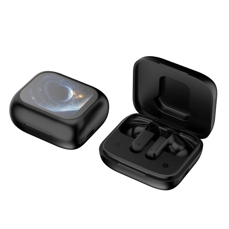 Wireless Earbuds With Full-Color Touch Screen, Bluetooth 5.4, AI Translation, Low-Latency Gaming Mode, IPX5 Waterproof_voghion.com