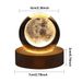 Lampe boule de cristal 3D unique avec projections galactiques et planétaires, veilleuse USB pour une atmosphère chaleureuse. Boule plasma_voghion.com