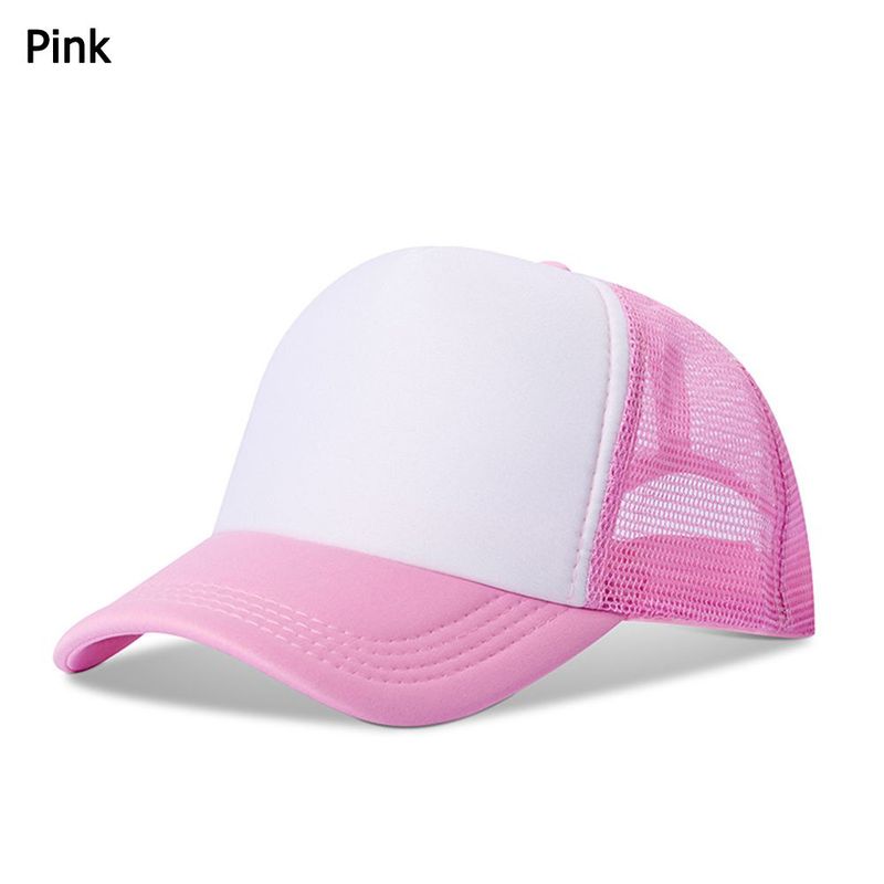 Mens Womens Flat Visor Summer Adjustable Baseball Cap Trucker Hat Snapback Sunhat_voghion.com