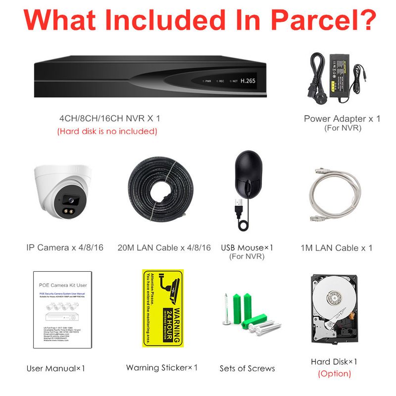 Acarte 4mp Infrared Poe Cctv System Indoor Dome Surveillance Camera_voghion.com