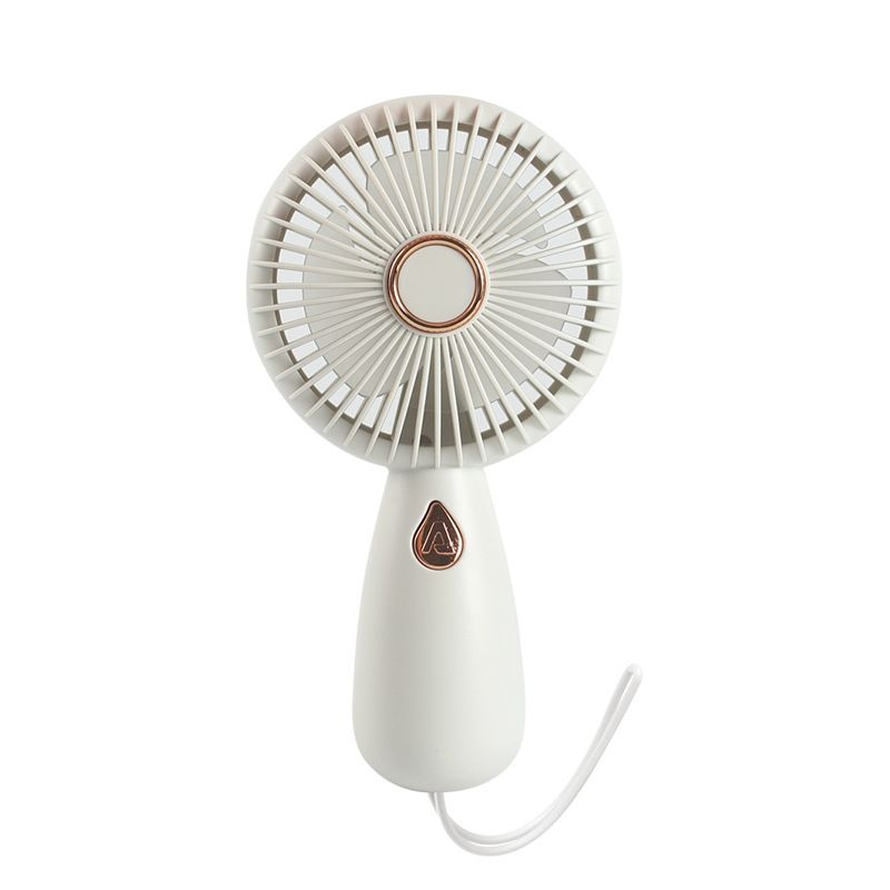 LED Handheld Fan, Minimalist USB Rechargeable Portable Cooler With Light, Personal Use Night Fan, Gift Idea_voghion.com