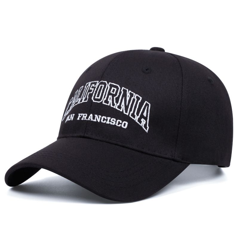 New Embroidered Letter Versatile Four Seasons Sunshade Duck Tongue Hat_voghion.com