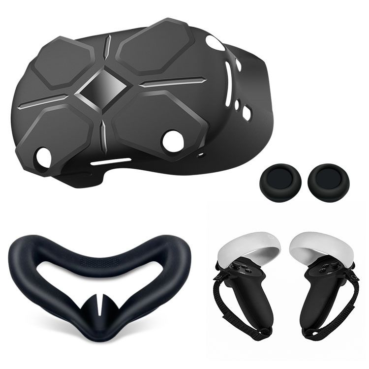 For Oculus Quest 2 Case VR Headset Controller Silicone Protective Cover Anti-Scratches Cover For Meta Oculus Quest 2 Accessories_voghion.com