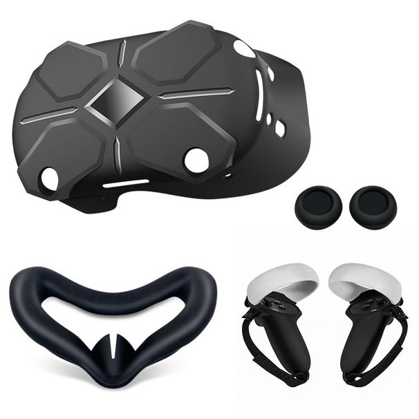 For Oculus Quest 2 Case VR Headset Controller Silicone Protective Cover Anti-Scratches Cover For Meta Oculus Quest 2 Accessories_voghion.com