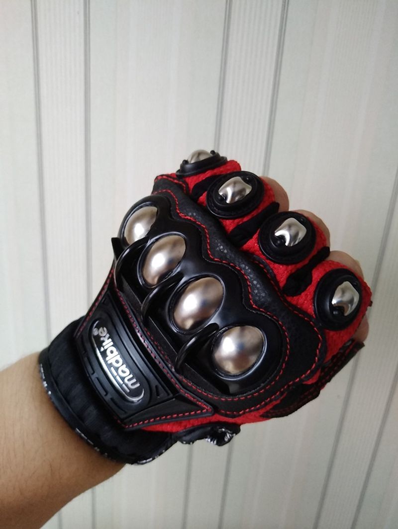Luvas táticas de aço segurança ao ar livre equipamento cycg soqueira de latão motocicleta esportes motorizados corrida bicicleta autodefesa para_voghion.com