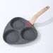 3-Hole Breakfast Maifan Stone Special For Frying Eggs Non-Stick Steak Egg Pancake Pan_voghion.com