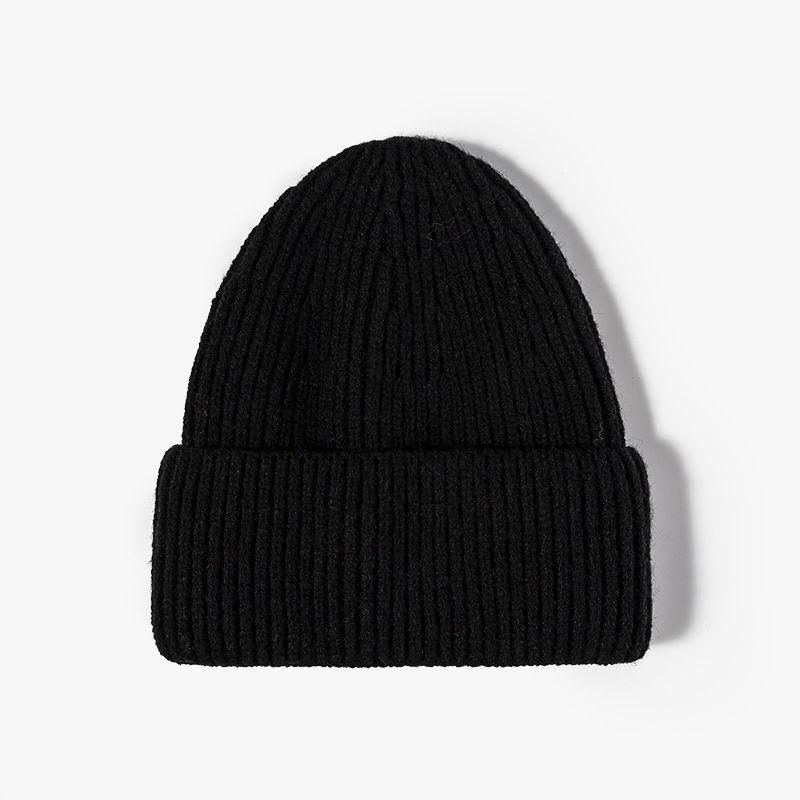 Student Outdoor Warm Cycling Men's Woolen Hat European And American Fashion Monochrome Cold Hat Autumn/winter Knitted Hat Women_voghion.com