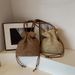 Drawstring Closure Women's Single Shoulder Woven Trendy Fashion Straw Beach Bucket Bag For Women_voghion.com
