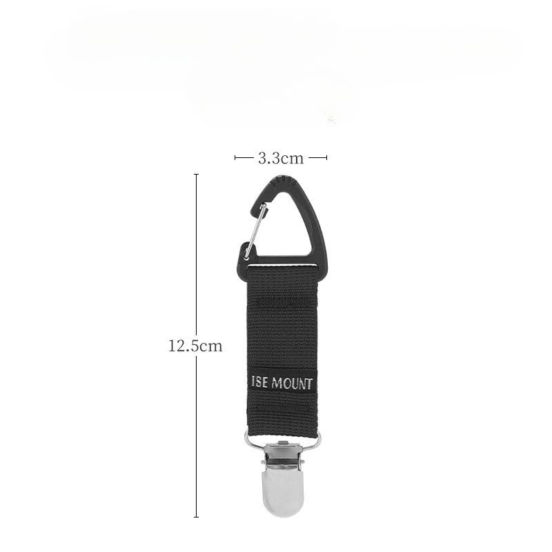ISE MOUNT Outdoor Travel Straw Hat Multi-Functional Glove Towel Clip Triangle Webbing Buckle Carabiner_voghion.com