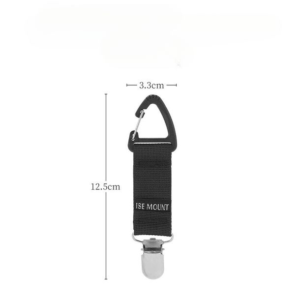 ISE MOUNT Outdoor Travel Straw Hat Multi-Functional Glove Towel Clip Triangle Webbing Buckle Carabiner_voghion.com