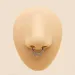 Anelli per il naso con cerniera in acciaio inossidabile 316L, orecchini per cartilagine del setto nasale da 16 g, con catena, piercing per elica e lobo._voghion.com