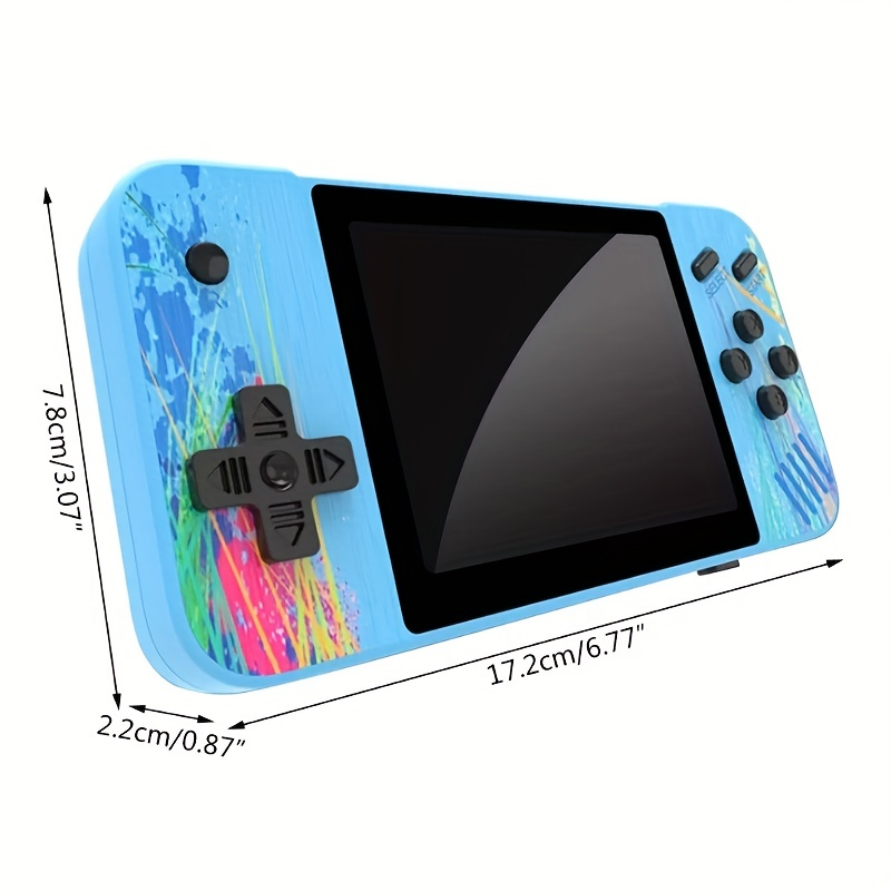 Console di gioco portatile Supporto per console di gioco retrò con schermo grande da 3,5 pollici per collegare due giocatori alla TV_voghion.com