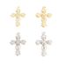 Pendentif croix en alliage de perles incrustées de style gothique, accessoires religieux pour bijoux à faire soi-même, bracelets, colliers, boucles d'oreilles, breloques_voghion.com