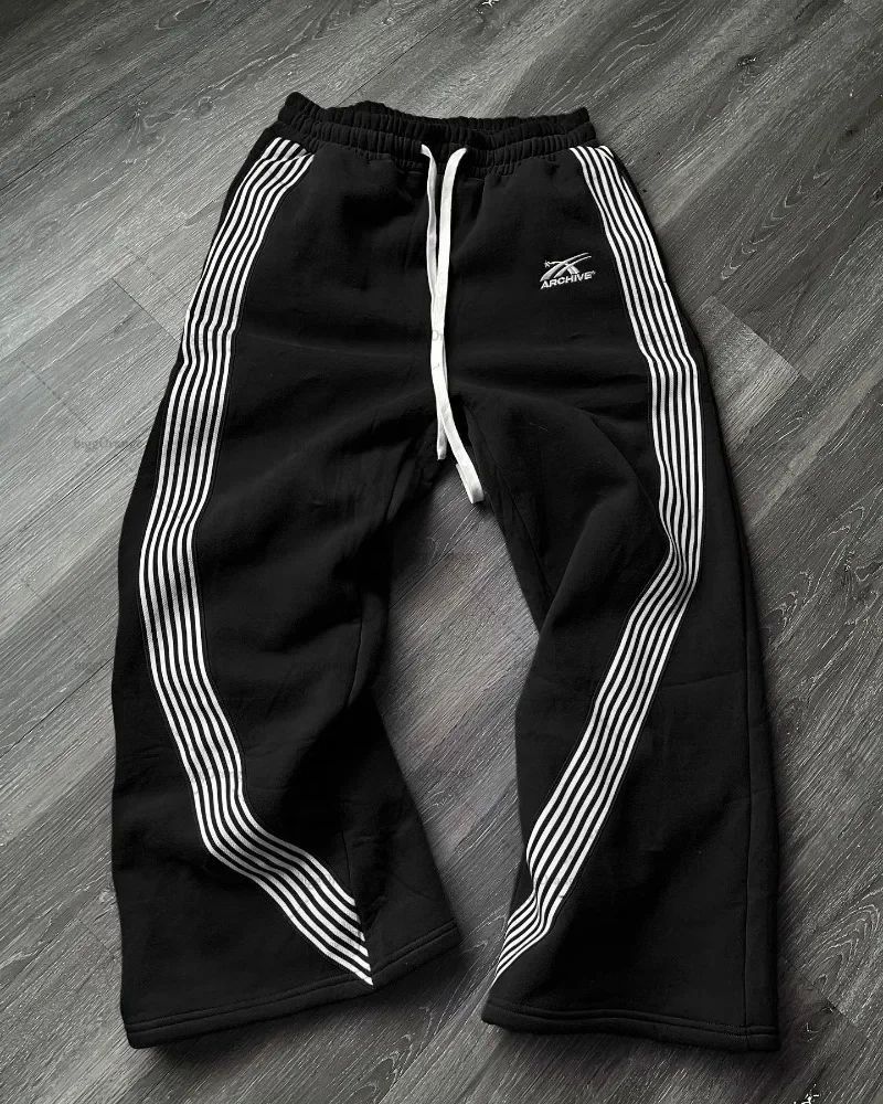 Männerkleeder Trendy locker, riicht, grouss Gréissten, Männerhosen fir Oberbekleedung, High Street, Casual, Sportshosen_voghion.com