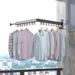 Wandmontierter, klappbarer Wäscheständer – Platzsparender, erweiterbarer Wäscheständer für Balkon, Erker und Innenbereich_voghion.com